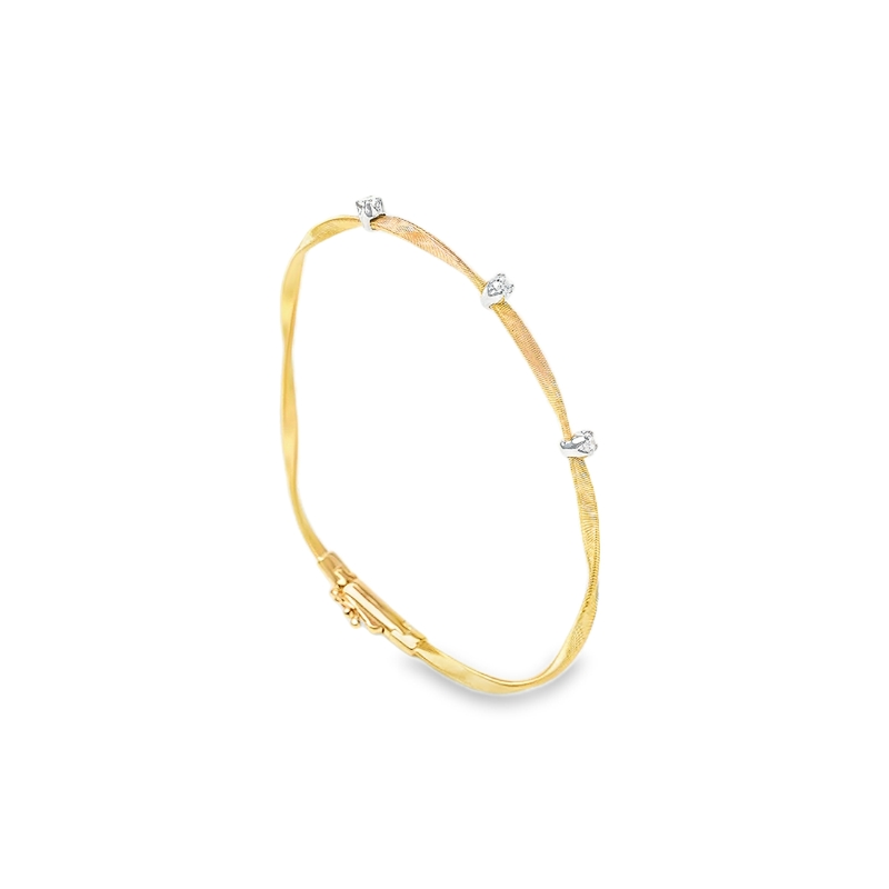 Marco Bicego 18K Yellow and White Gold Marrakech Diamond Bracelet