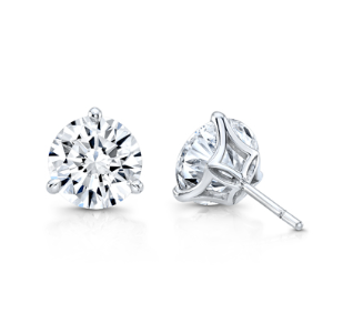 Rahaminov 18K White Gold Diamond Stud Earrings - ST-2253