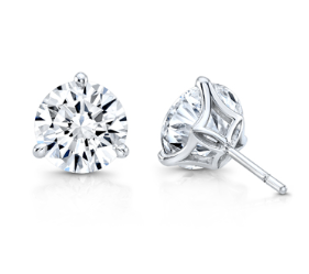 Rahaminov 18K White Gold Diamond Stud Earrings - ST-2324