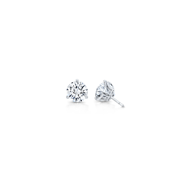 Rahaminov 18K White Gold Diamond Stud Earrings - ST-2324