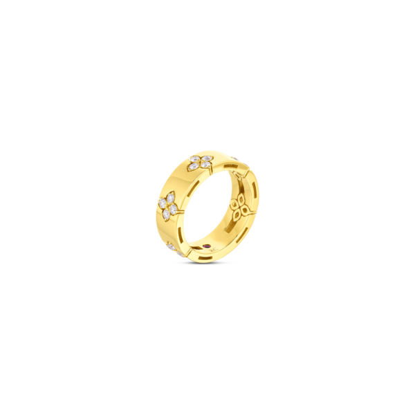 Roberto Coin 18K Yellow Gold Love in Verona Diamond Ring