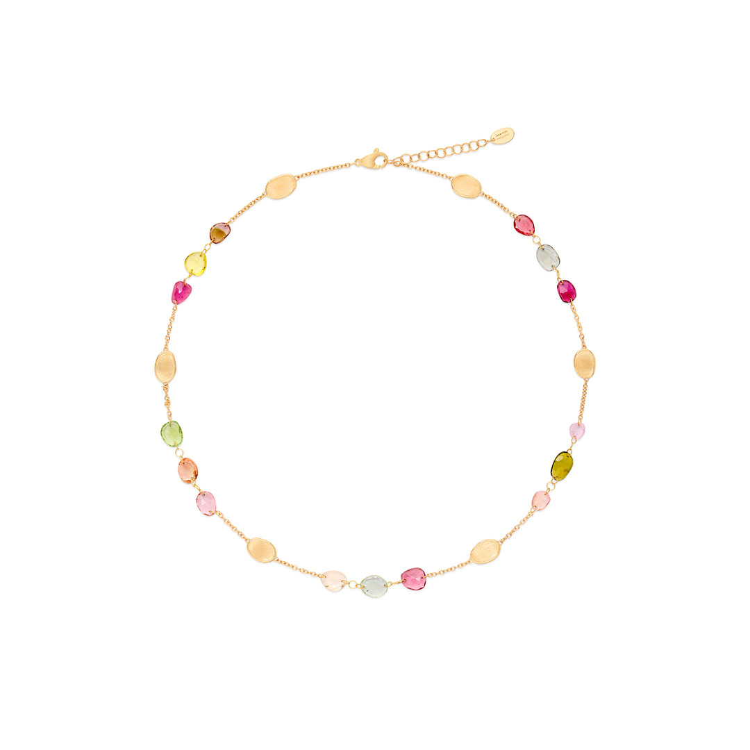 Marco Bicego 18K Yellow Gold Lunaria Tourmaline Necklace