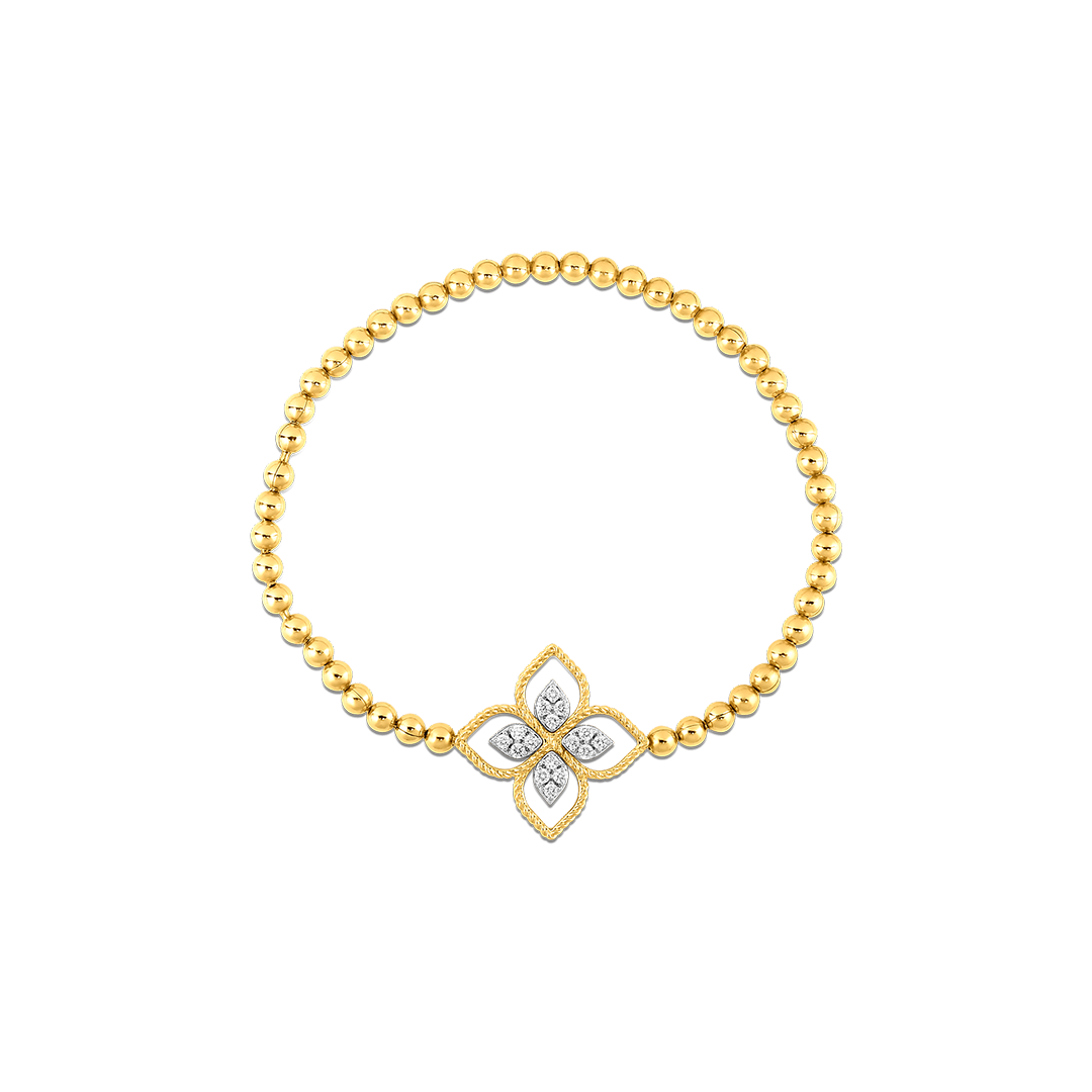 Roberto Coin 18K Yellow and White Gold Diamond Bracelet