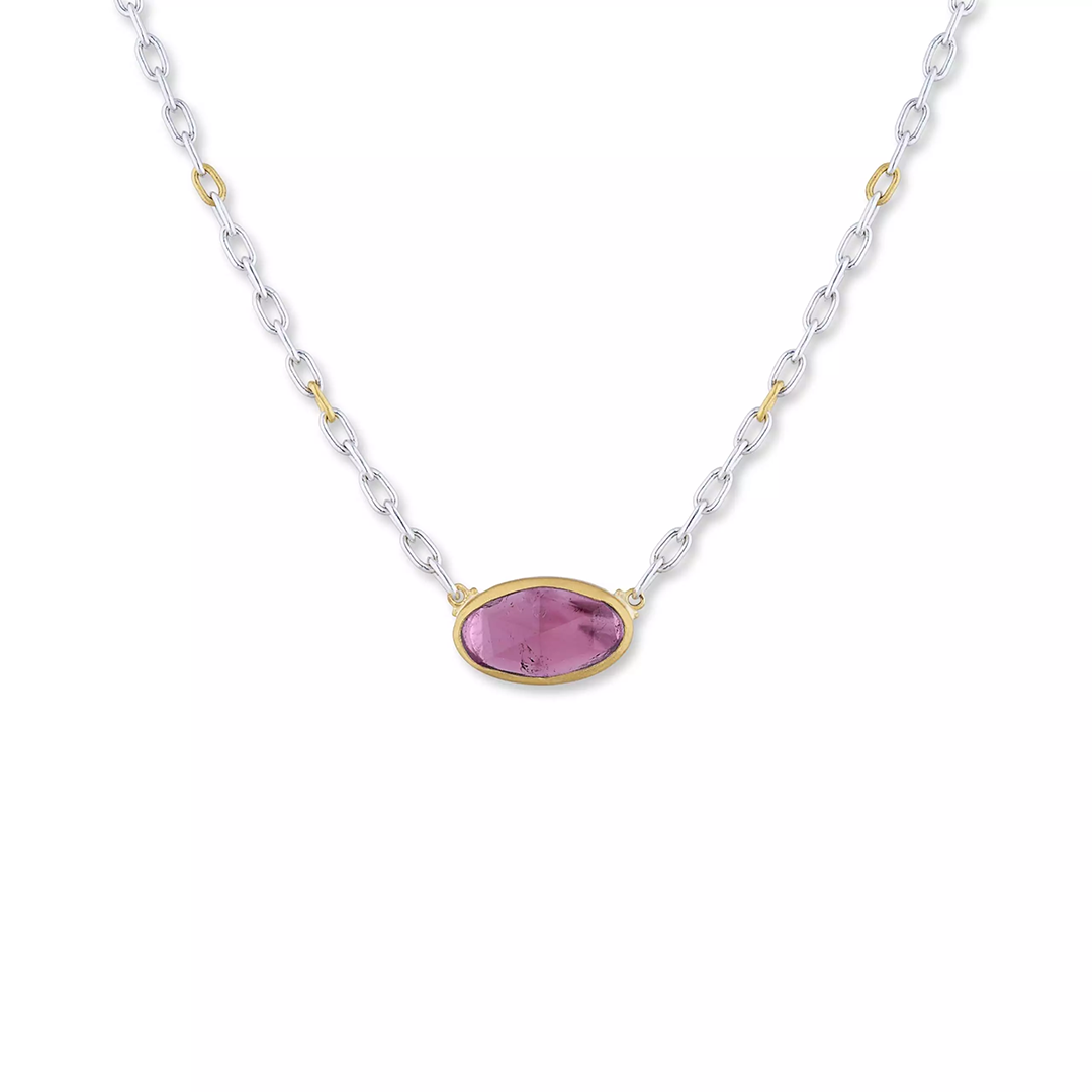 Lika Behar 24K Yellow Gold and Oxidized Sterling Silver Amazing Mesmerizing Gems Tourmaline 