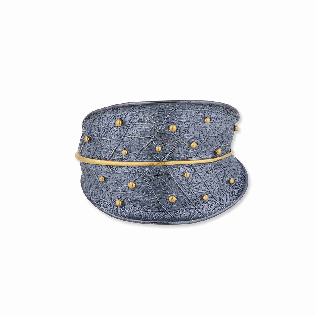 Lika Behar Oxidized Sterling Silver and 24K Yellow Gold 