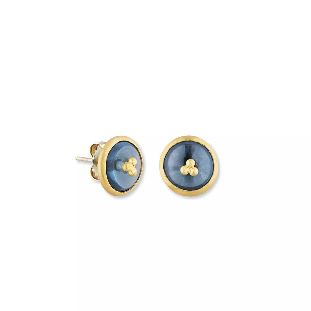 Lika Behar 24K Yellow Gold Ocean Topaz "Jellybonbon" Earrings