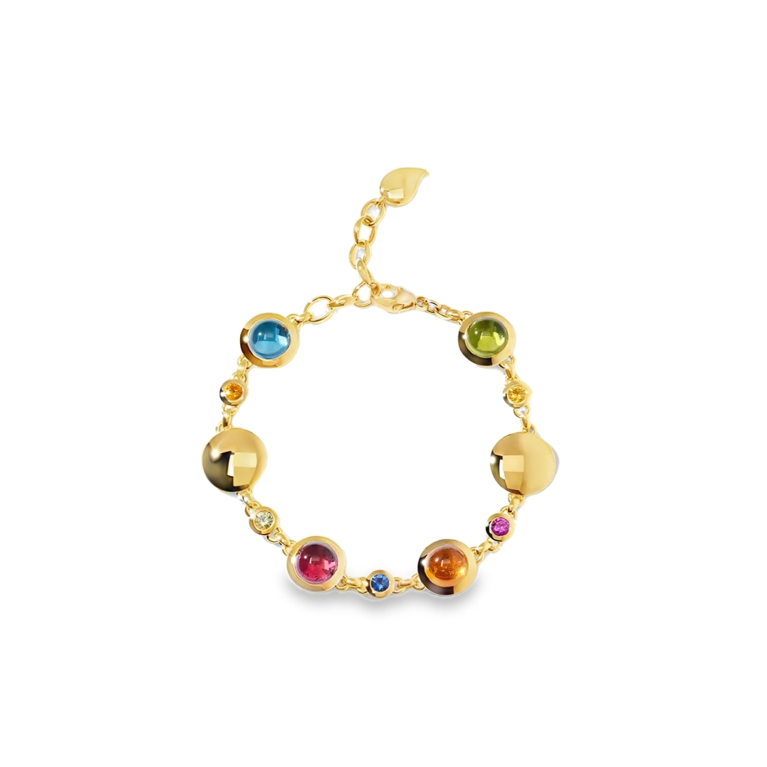 Tamara Comolli 18K Yellow Gold Bouton Multicolor Sapphire Bracelet - B-BOU-CAN-SA-YG
