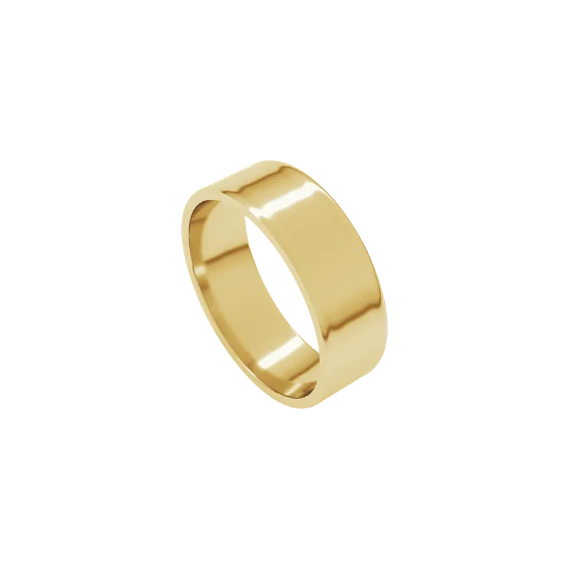 14K Yellow Gold Ultra-Lightweight Flat Band