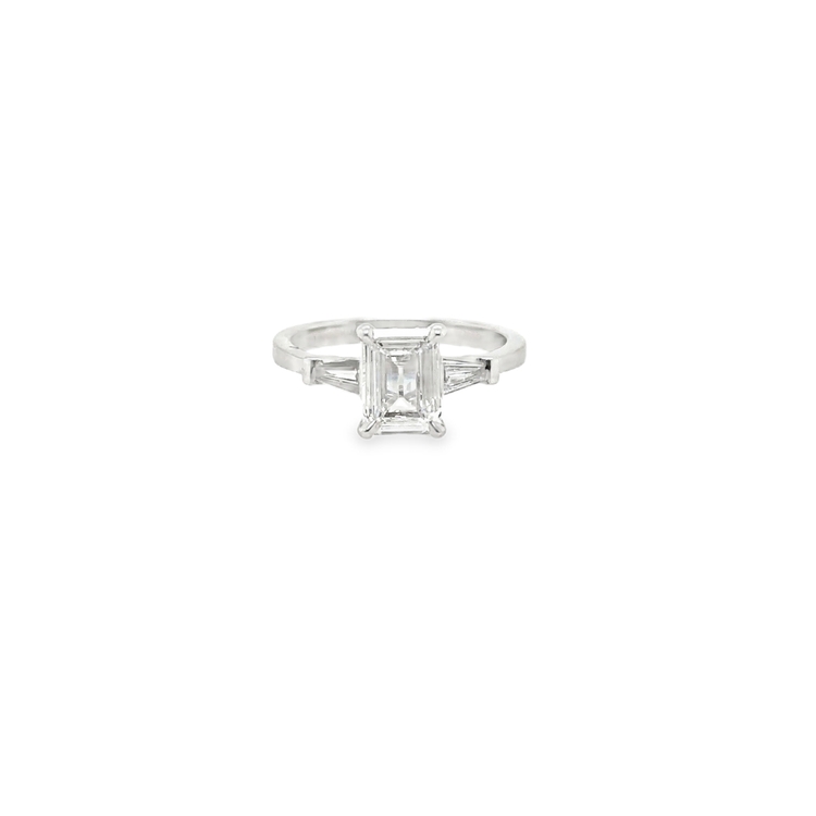Henri Daussi 18K White Gold Diamond Ring