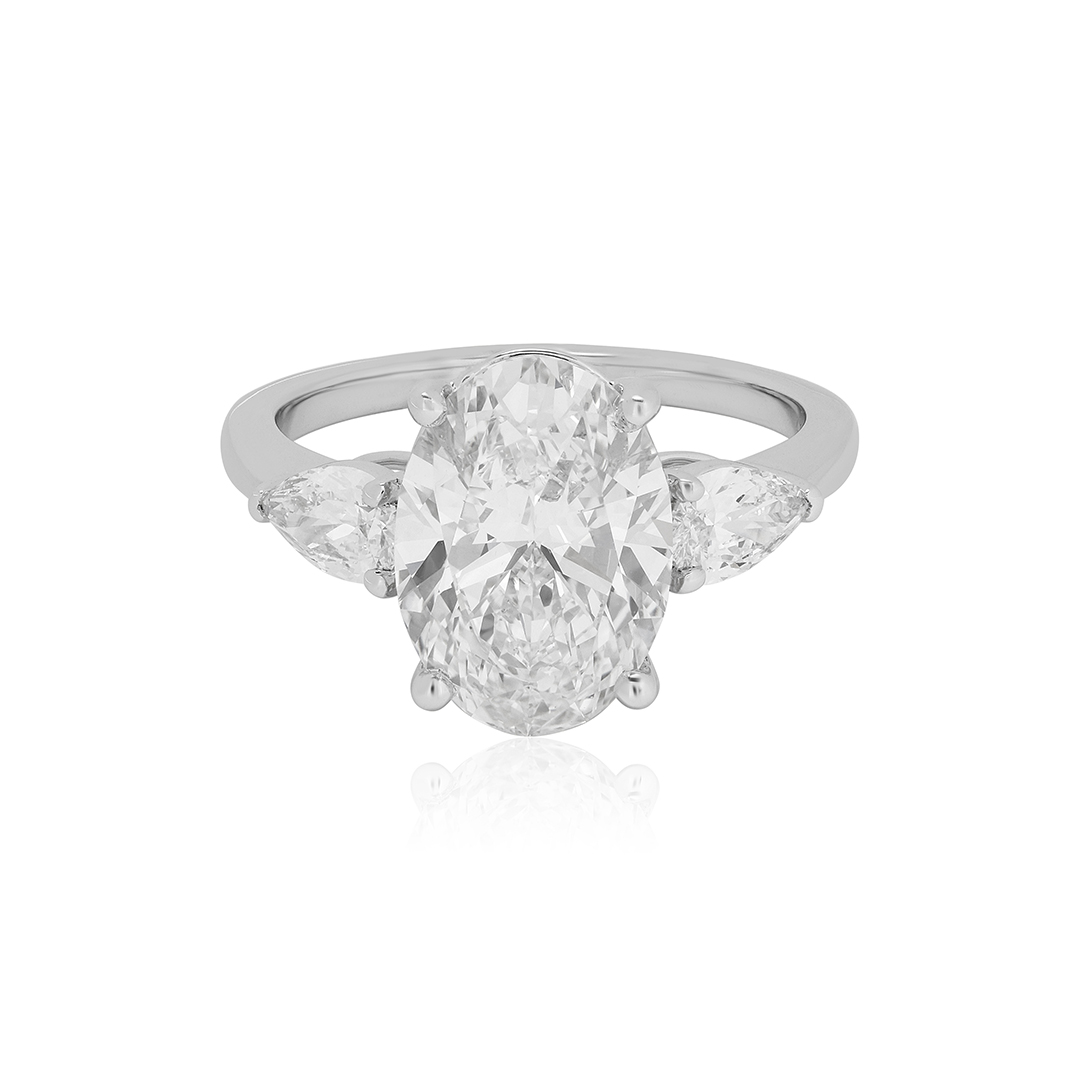 14K White Gold Diamond Ring - LPJ418117