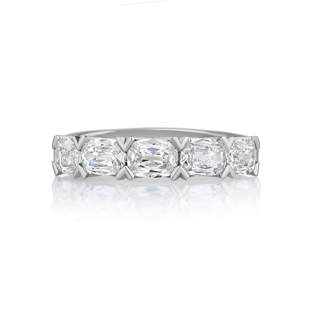Henri Daussi 18K White Gold Diamond Band - ACB7H7