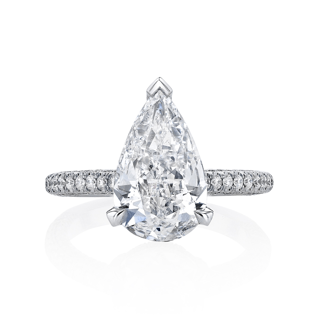 Platinum Diamond Ring - 190054 JSM836