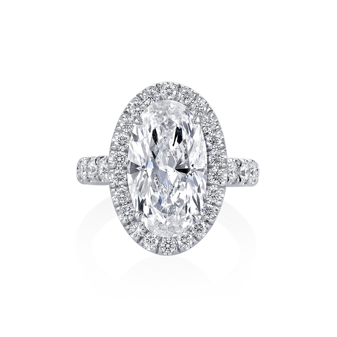 Platinum Diamond Halo Ring - JSM535/166844