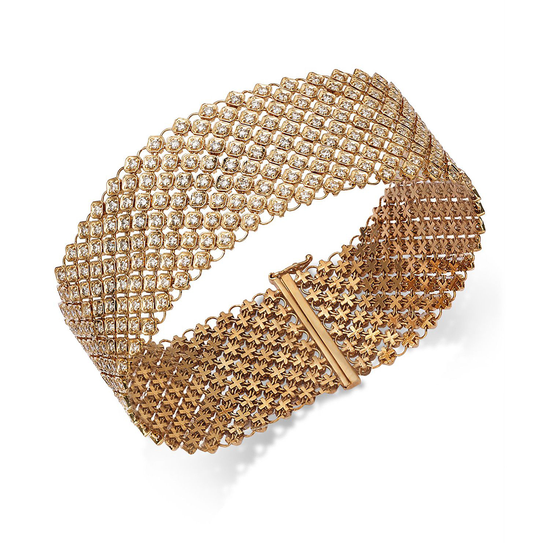 14K Yellow Gold Diamond Bracelet