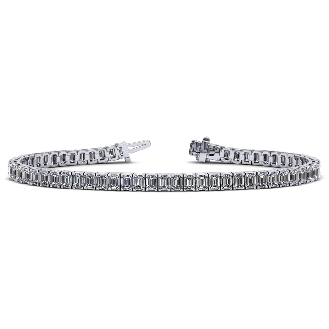18K White Gold Diamond Tennis Bracelet - T0512112EW_2