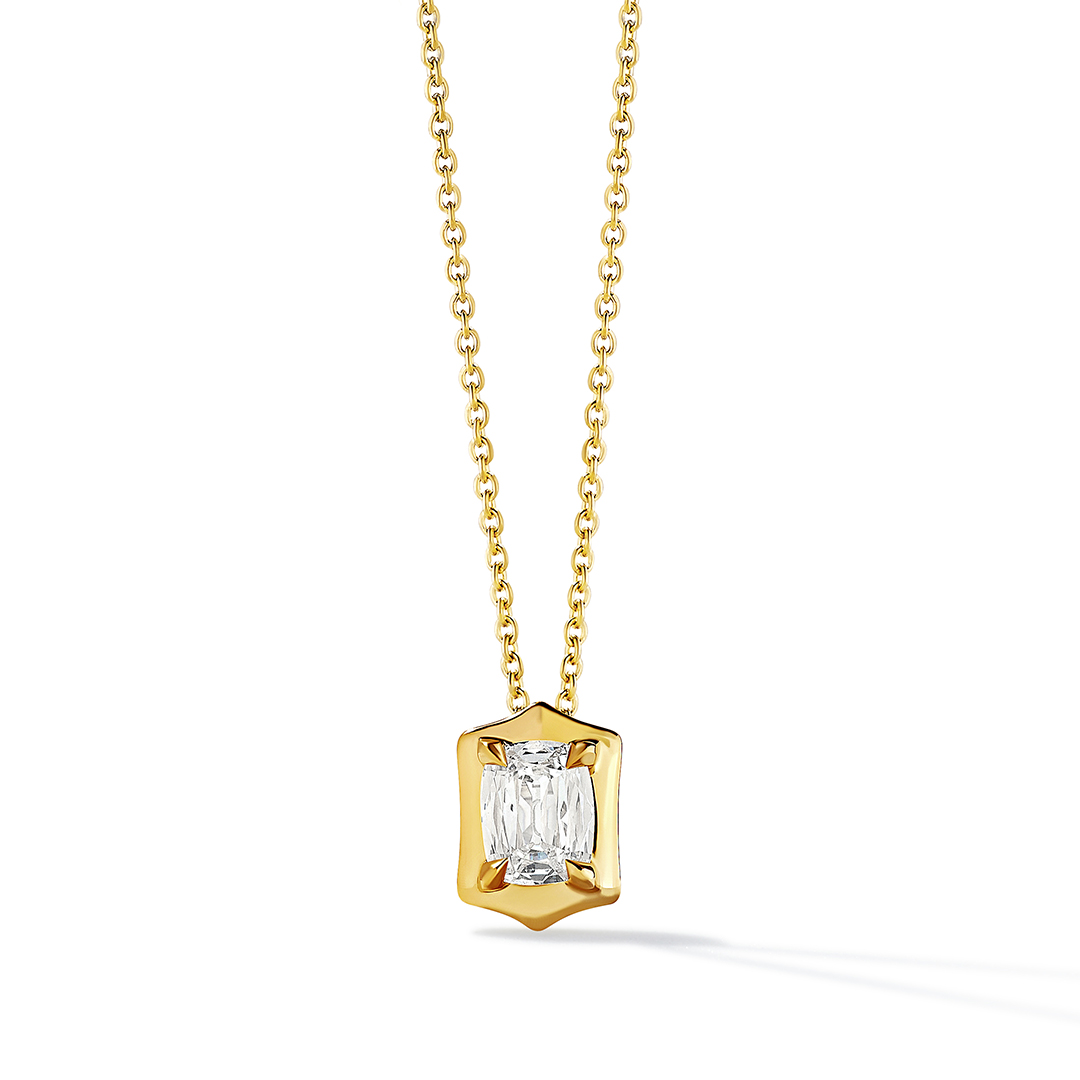 Henri Daussi 18K Yellow Gold Diamond Necklace - 4102
