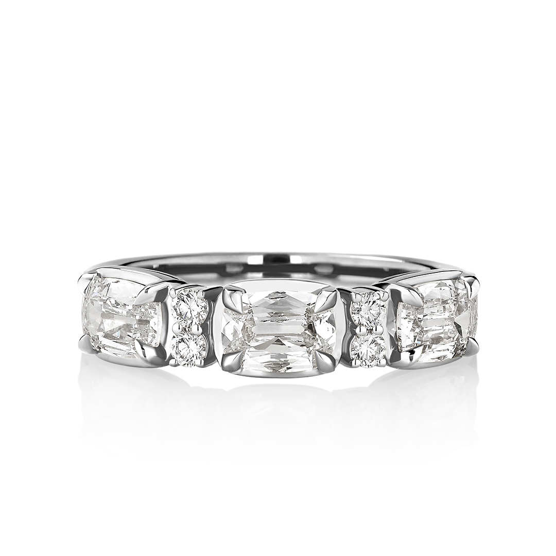 Henri Daussi Platinum Diamond Band