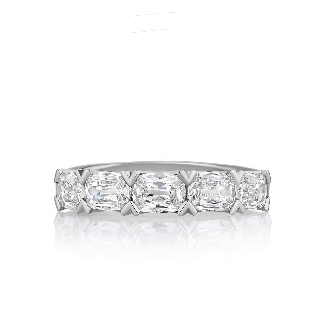 Henri Daussi 18K White Gold Diamond Band - ACB7H3