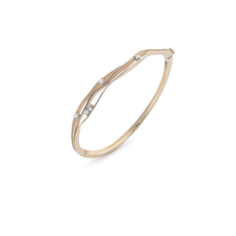 Annamaria Cammilli 18K Natural Beige Gold Dune Diamond Bracelet - GBR1249N
