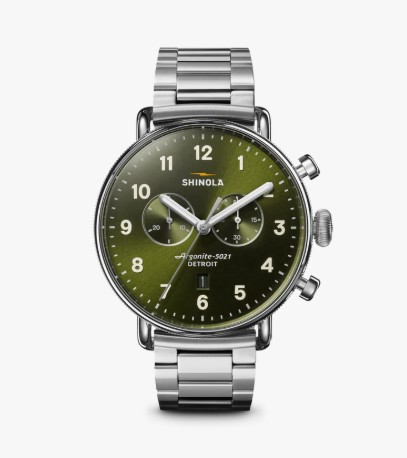 Canfield Chronograph 43mm, SS bracelet