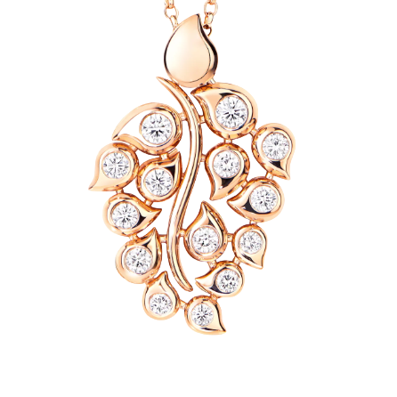Tamara Comolli 18K Rose Gold Reversible Diamond Sapphire and Spinel Pendant