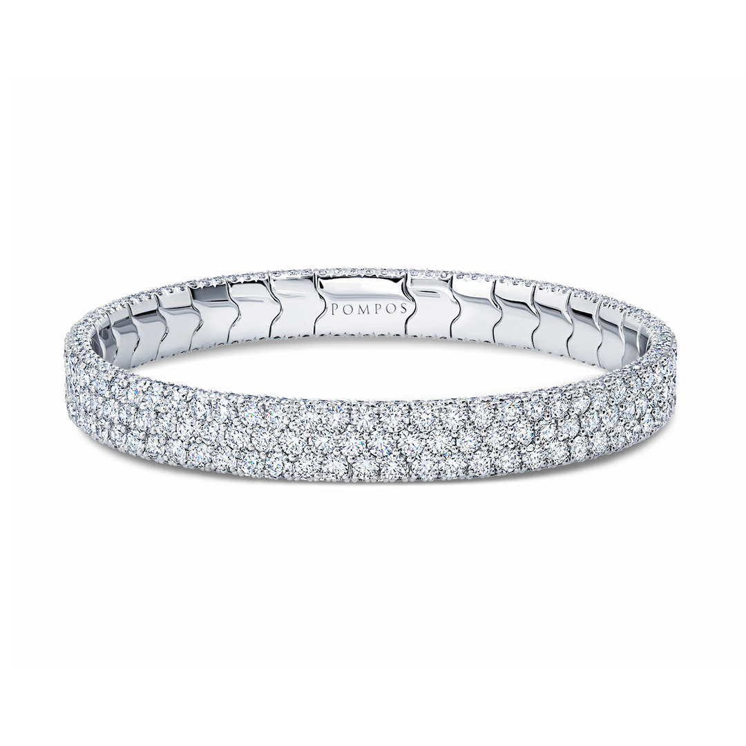 Platinum Diamond Stretch Bracelet - SB-3/PLT14931