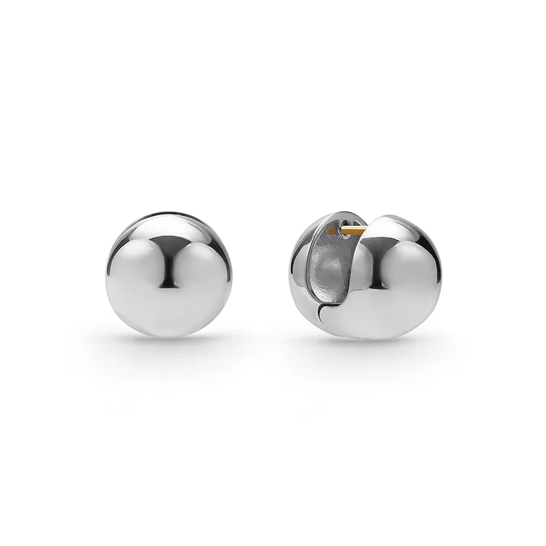 LAGOS Sterling Silver Caviar Bubbly Round Huggie Earrings