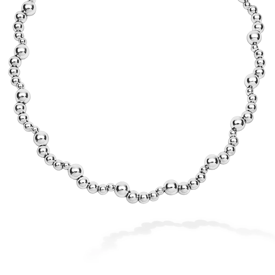 LAGOS Sterling Silver Caviar Bubbly Beaded Necklace