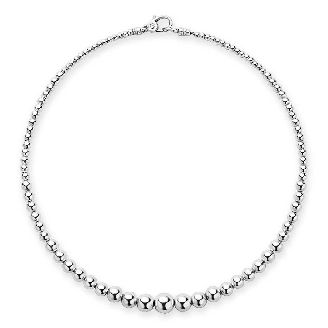 LAGOS Sterling Silver Caviar Bubbly Bead Necklace