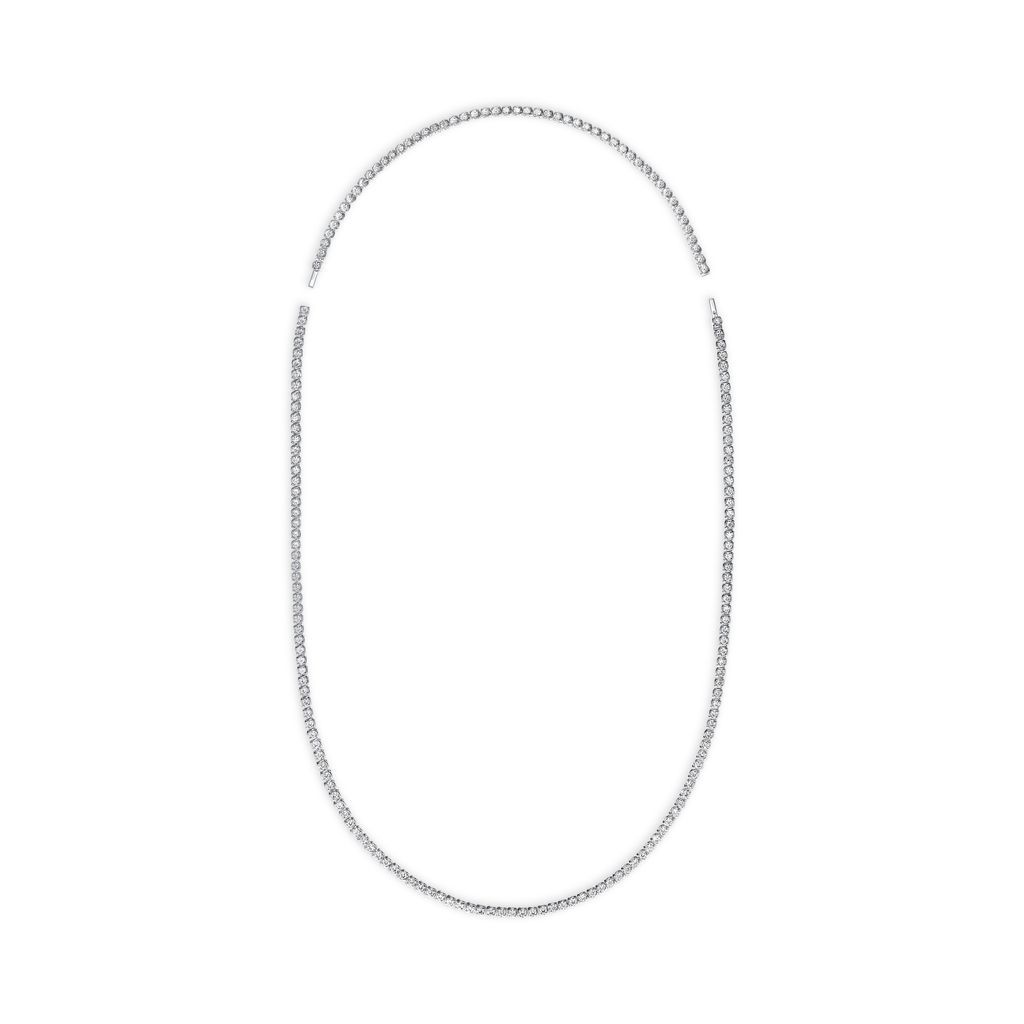 18K White Gold Diamond Convertable Necklace Bracelet