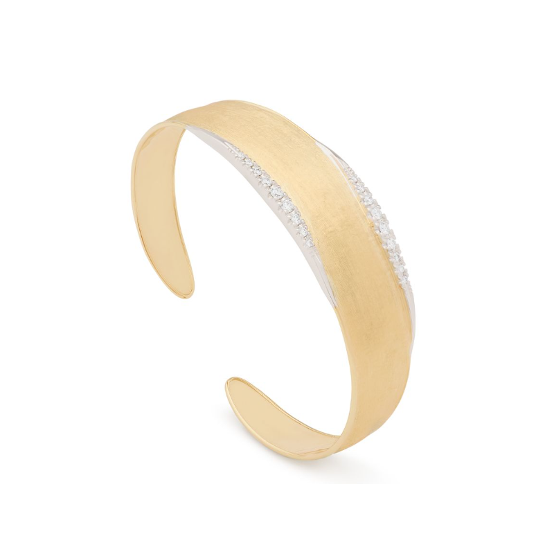 Marco Bicego 18K Yellow and White Gold Lunaria Diamond Bracelet