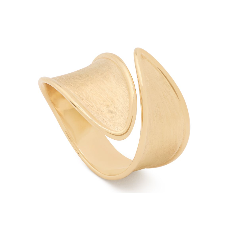 Marco Bicego 18K Yellow Gold Lunaria Twist Bypass Ring