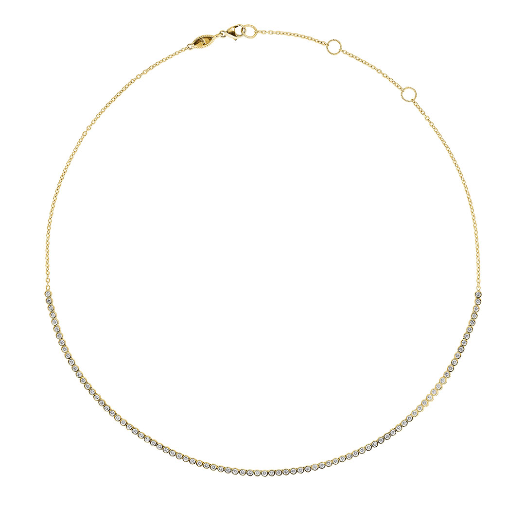 Penny Preville 18K Yellow Gold Diamond Choker