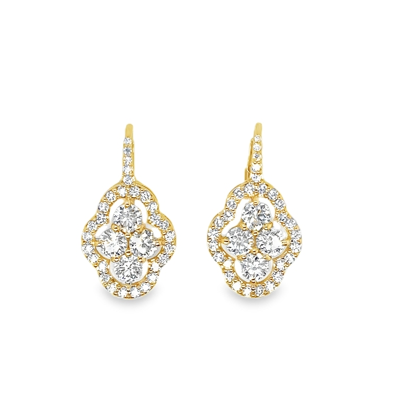 Piranesi 18K Yellow Gold Diamond Wire Earrings