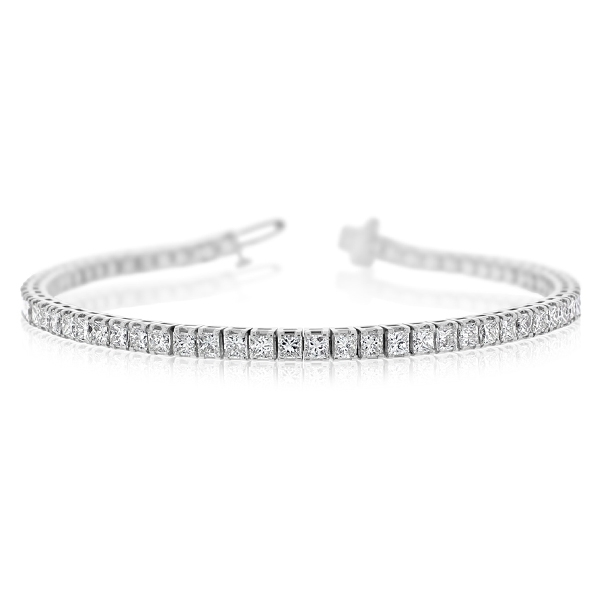 14K White Gold Diamond Tennis Bracelet