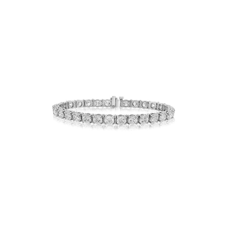 14K White Gold Diamond Tennis Bracelet