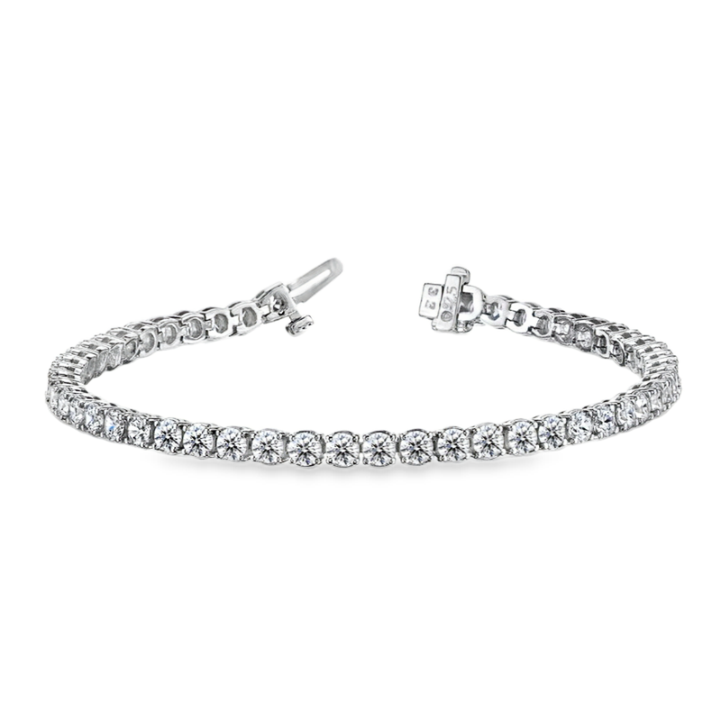 14K White Gold Diamond Tennis Bracelet