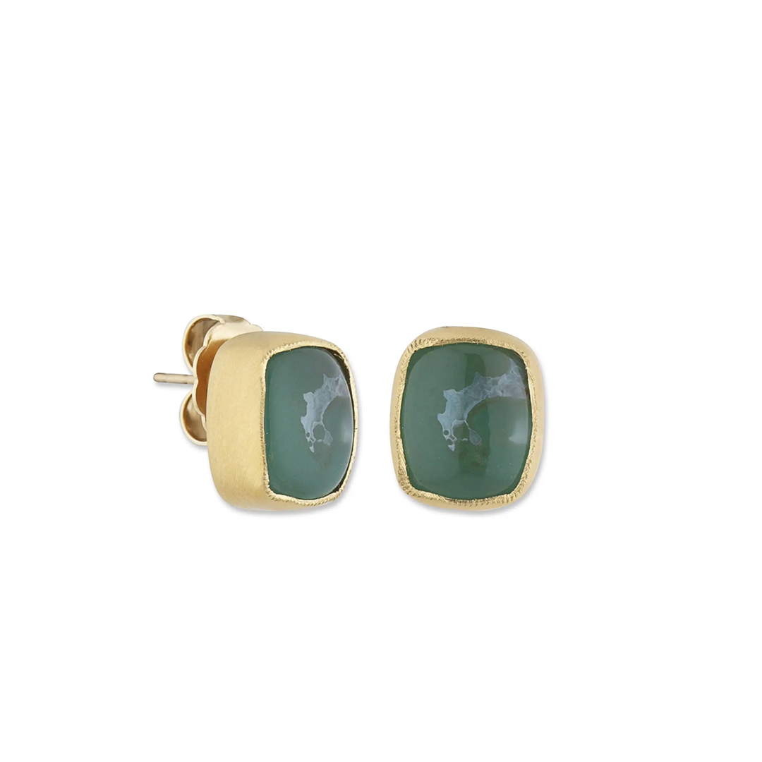 Lika Behar 22K Yellow Gold Aquaprase Stud Earrings