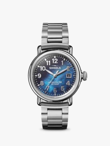 SS SHINOLA RUNWELL 41MM ALABASTER DIAL BRACELET - S0120308479