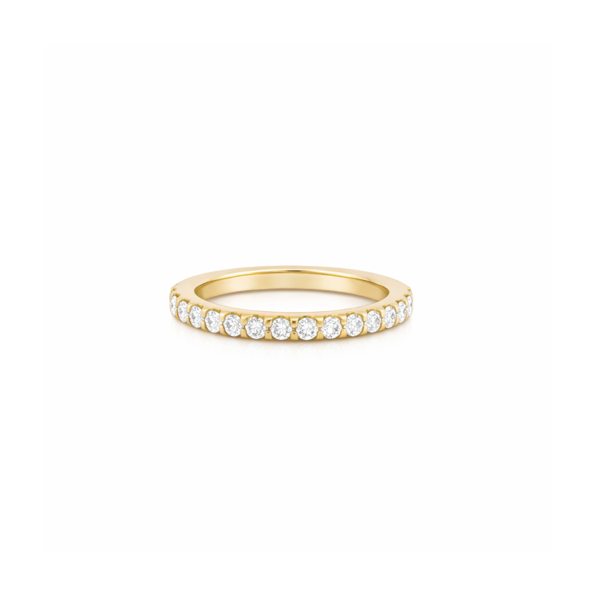 18K Yellow Gold Diamond Anniversary Band