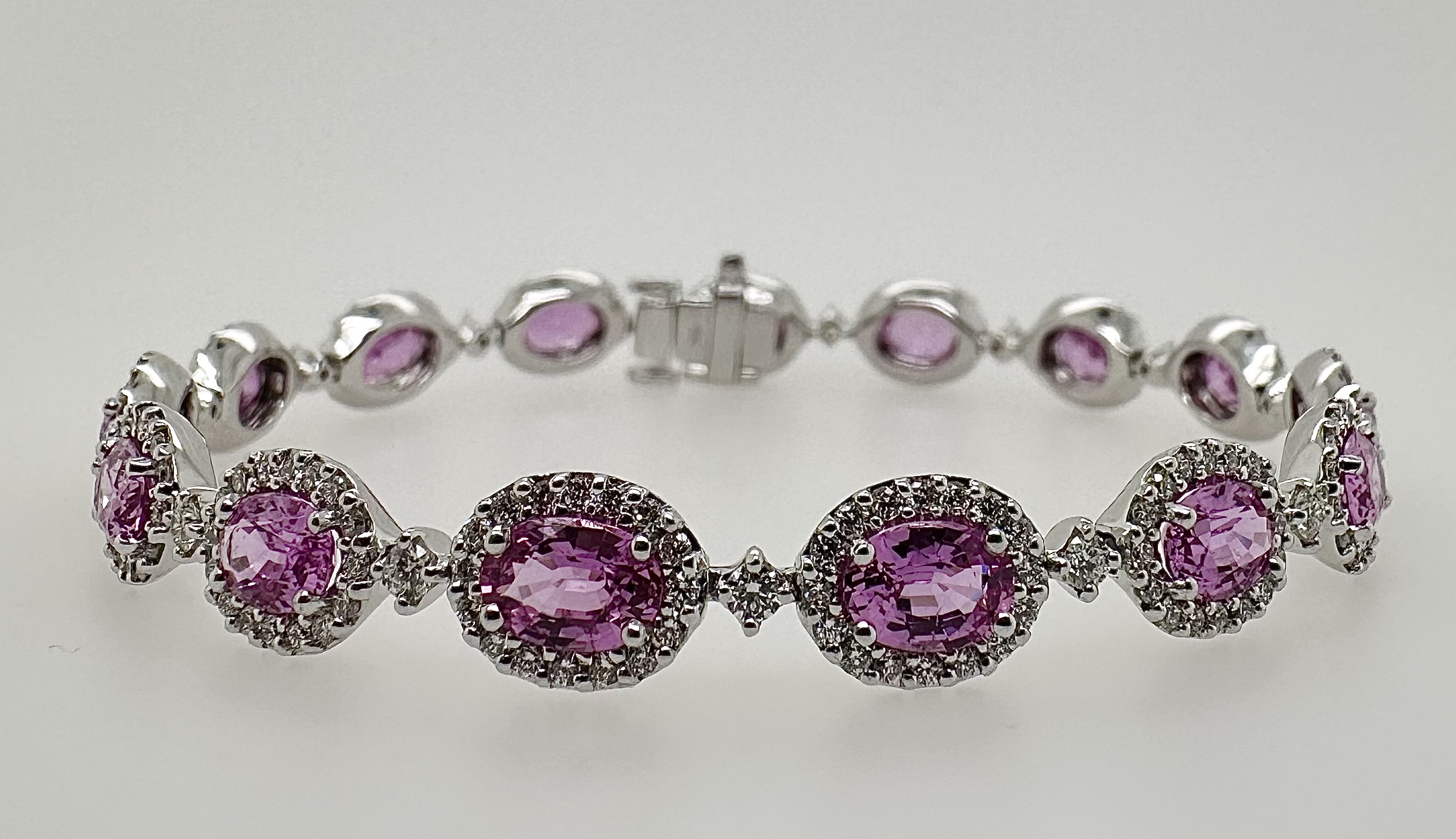 18W 8.62TW PINK SAPPHIRE 2.06TW GH VS1 BRACELET