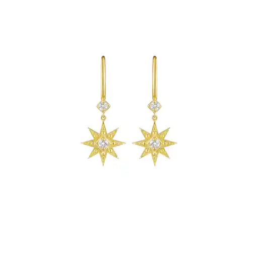 Penny Preville 18K Yellow Gold Diamond Drop Earrings