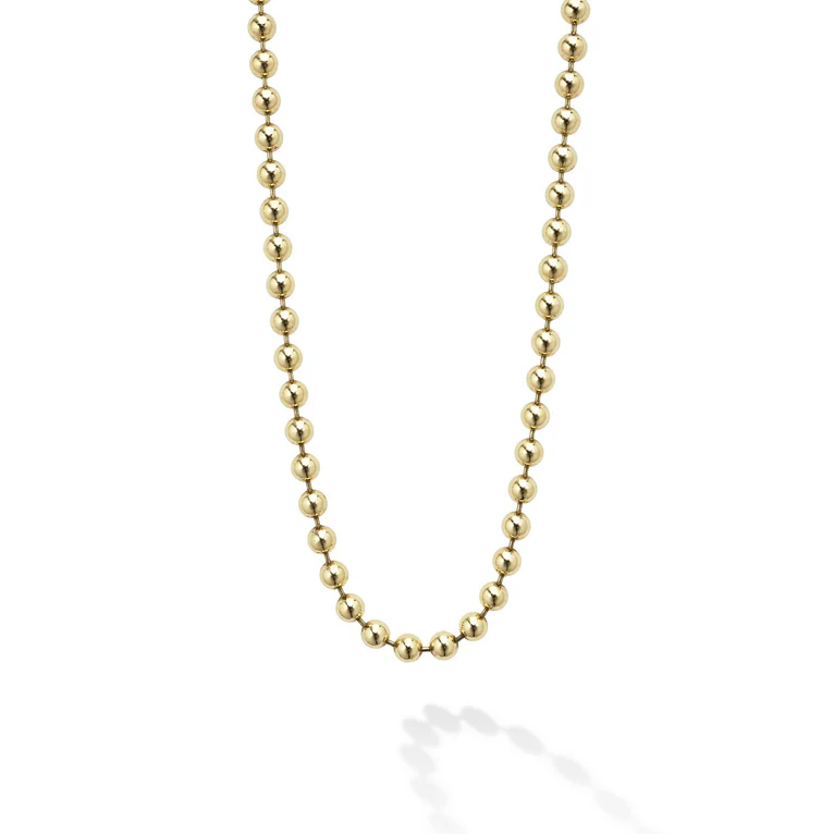 18K Gold Ball Chain Necklace - 04-10617-22