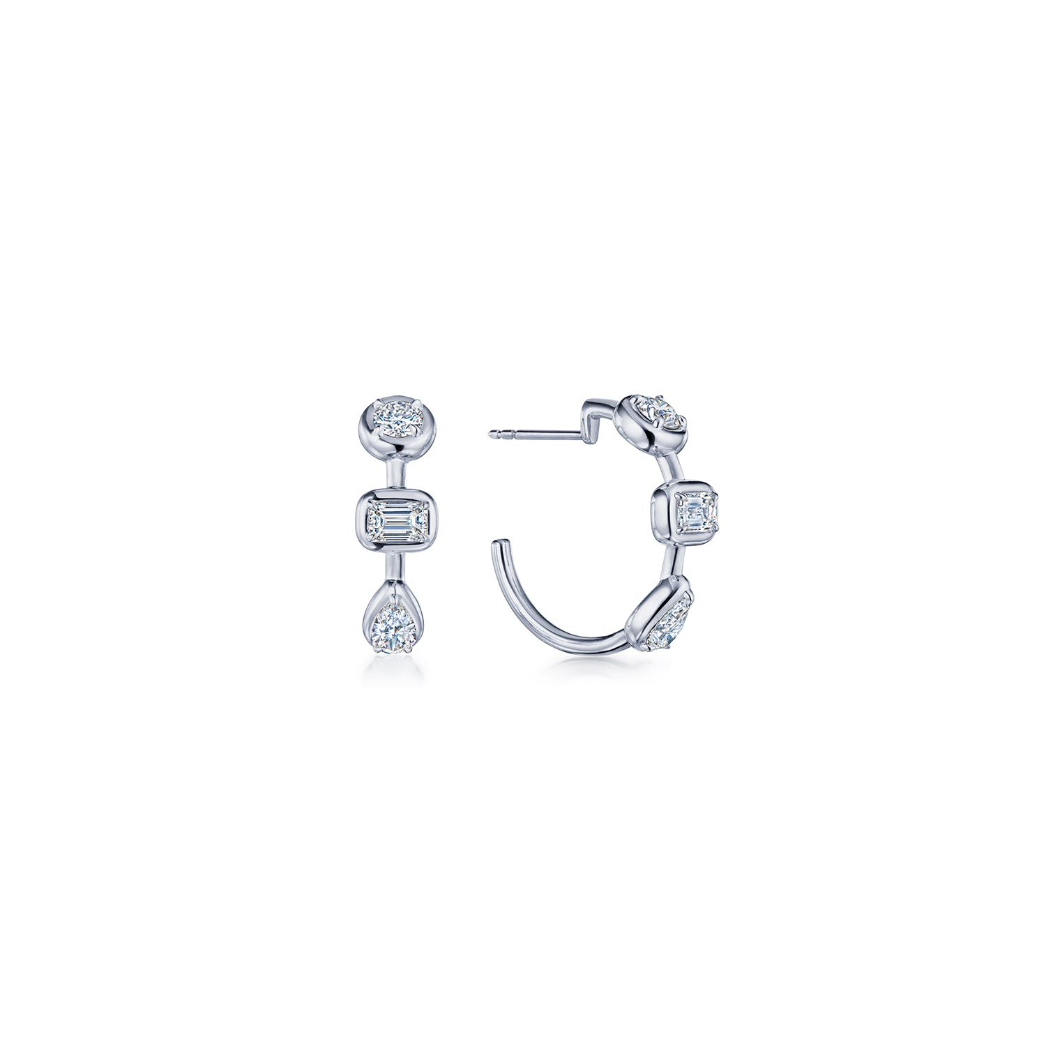 Kwiat 18K White Gold Starry Night Diamond Earrings
