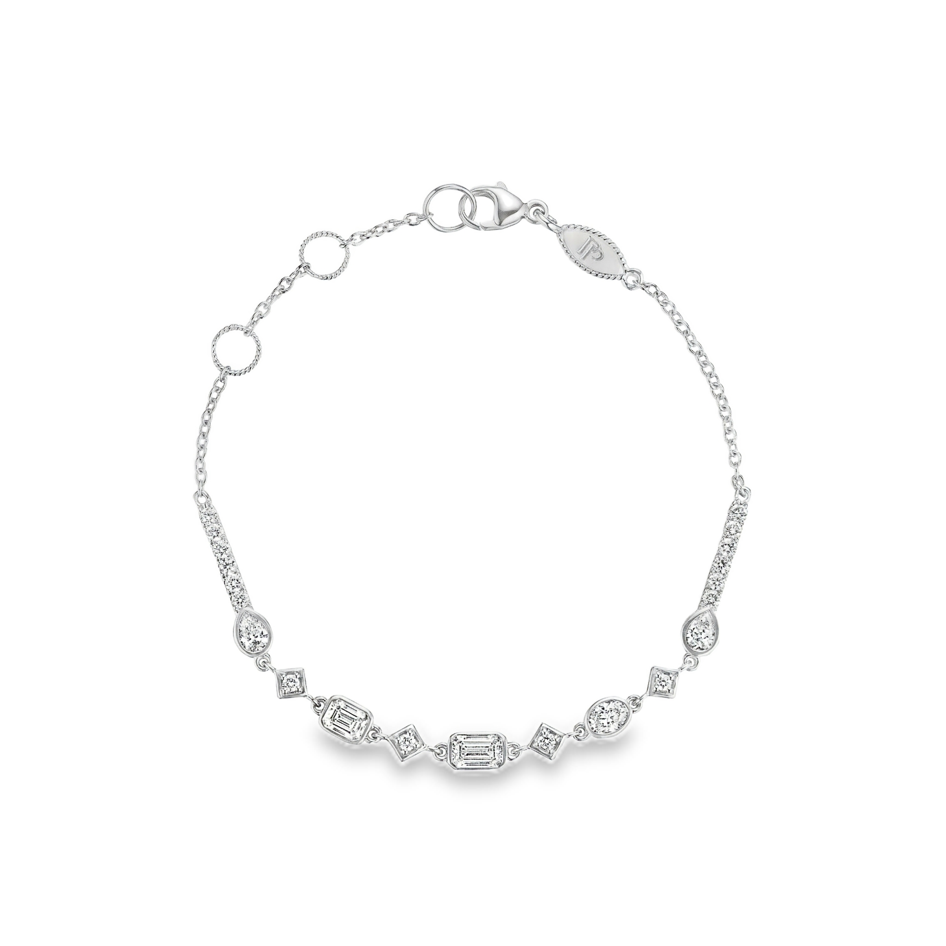 Penny Preville 18K White Gold Moondance Diamond Bracelet