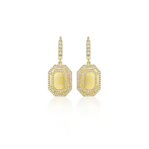 Penny Preville 18K Yellow Gold Diamond Dangle Earrings