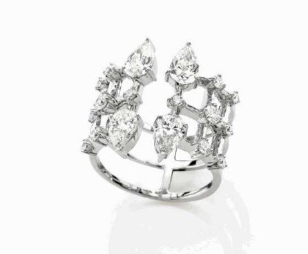 Mariani 18K White Gold Diamond Ring - 02778AN