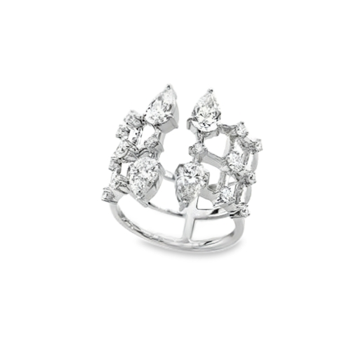 Mariani 18K White Gold Diamond Ring