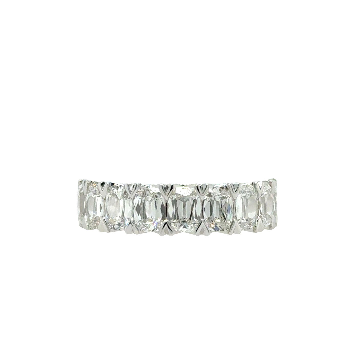 Henri Daussi 18K White Gold Diamond Band - ACB1H56