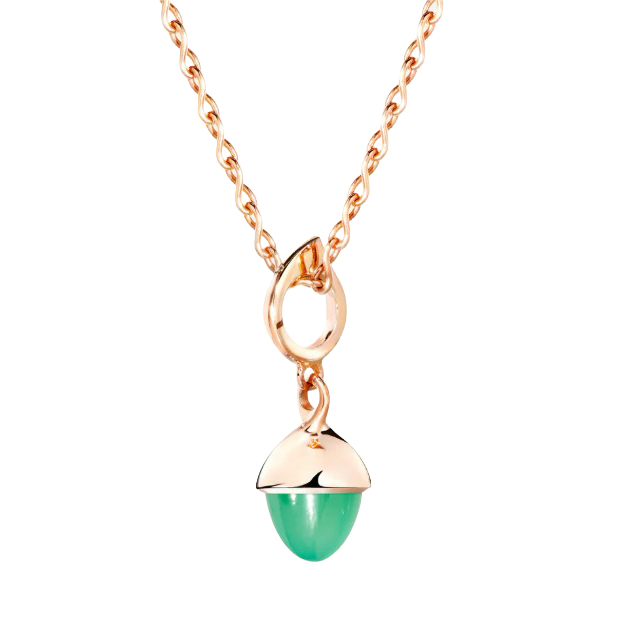 Tamara Comolli 18K Yellow Gold Chrysoprase Pendant